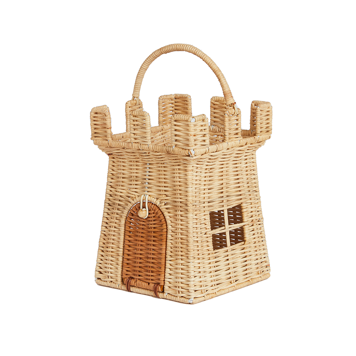 Olli Ella Luvya Heart Rattan Bag