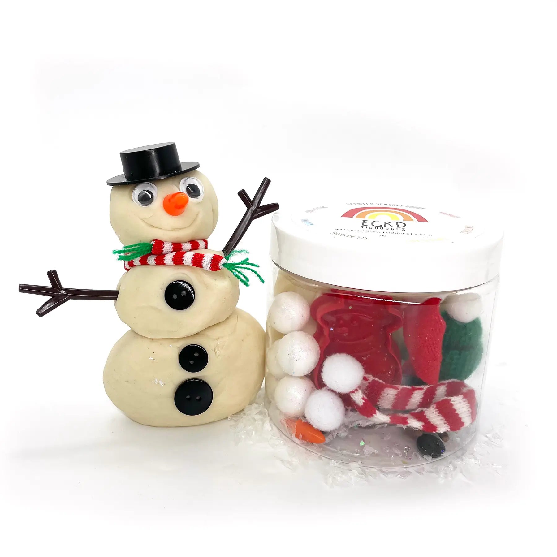 Snowman Mini Dough To Go - Sweetpea and Co.